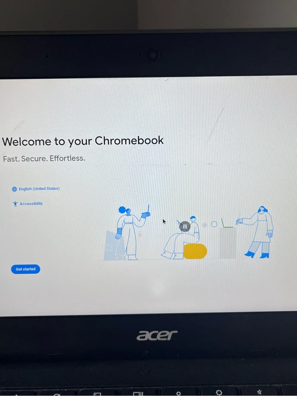 Acer Chromebook 11 - Black Compact Chrome Laptop **no charger** great for kids